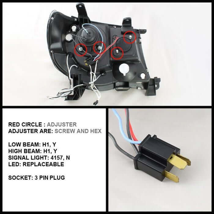 Projector Headlights Fits 2005-2011 Toyota Tacoma - Image 10