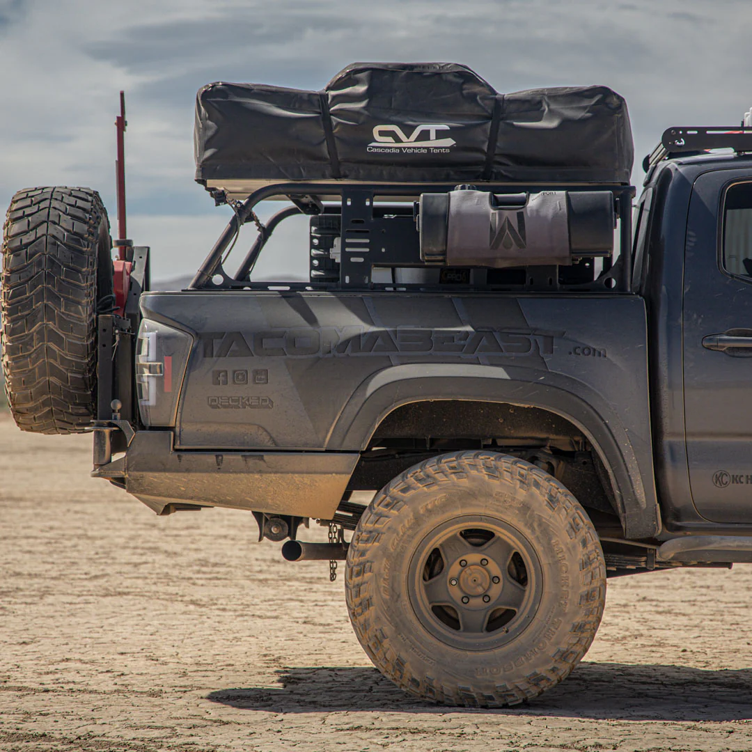 High Clearance Swing Arm Rear Bumper Fits 2016-2023 Toyota Tacoma - Image 4