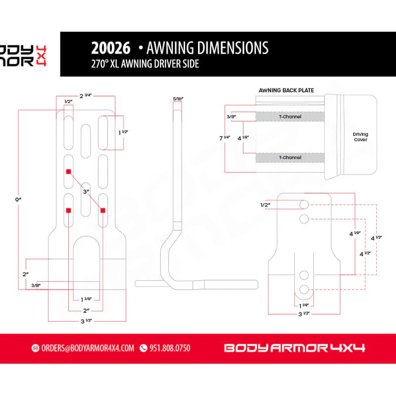 Sky Ridge 270XL Awning Driver Side With Mounting Brackets - Image 10