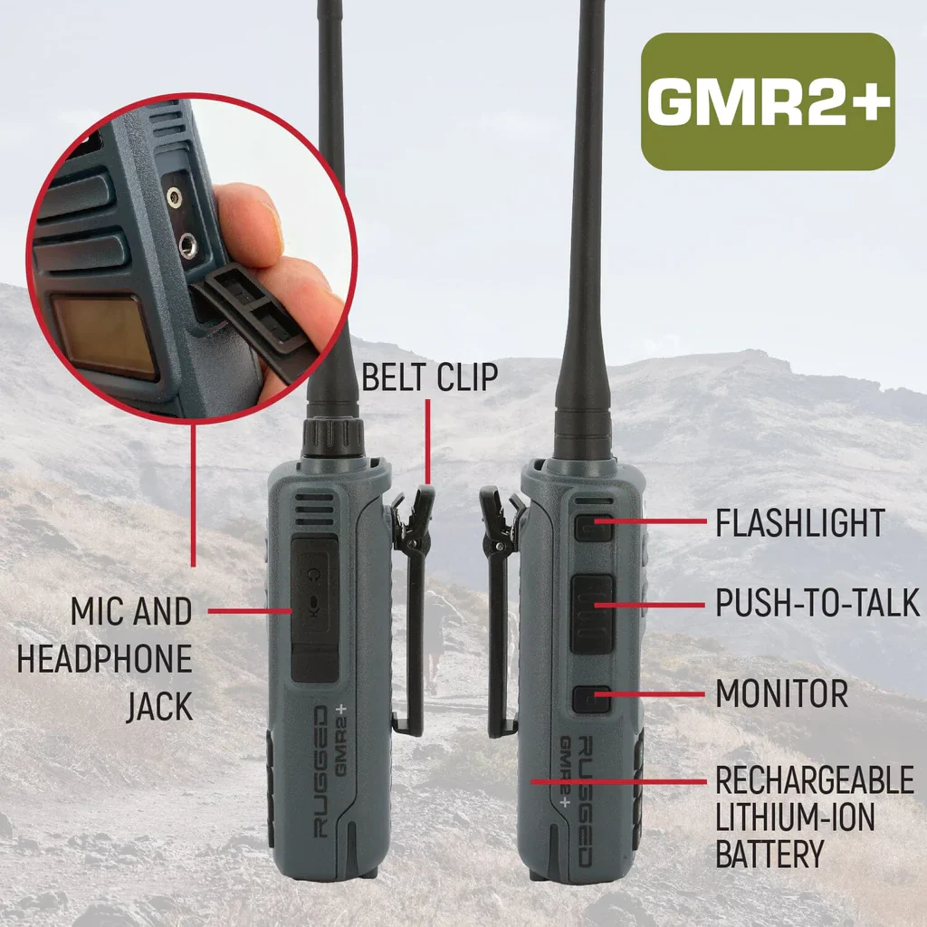Rugged GMR2 GMRS/FRS with Hand Mic - Image 11