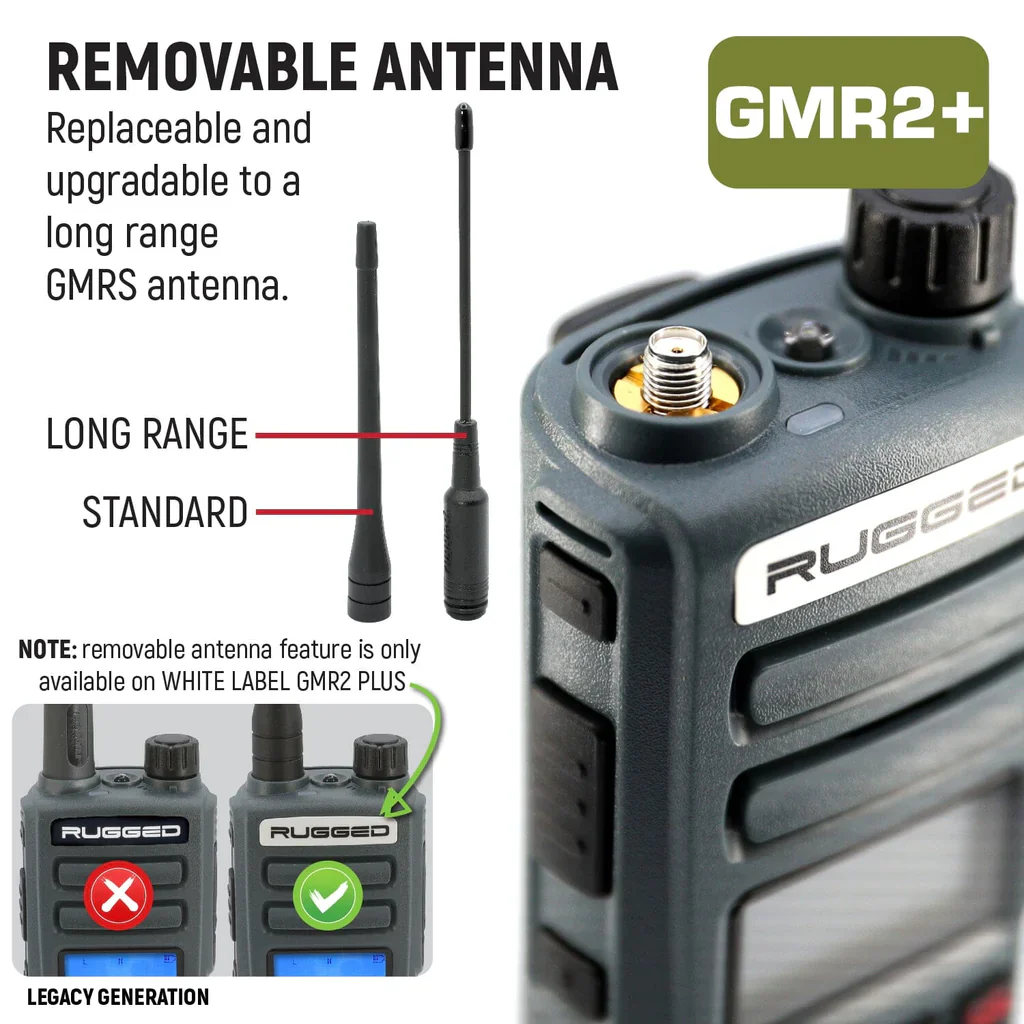 Rugged GMR2 GMRS/FRS with Hand Mic - Image 12