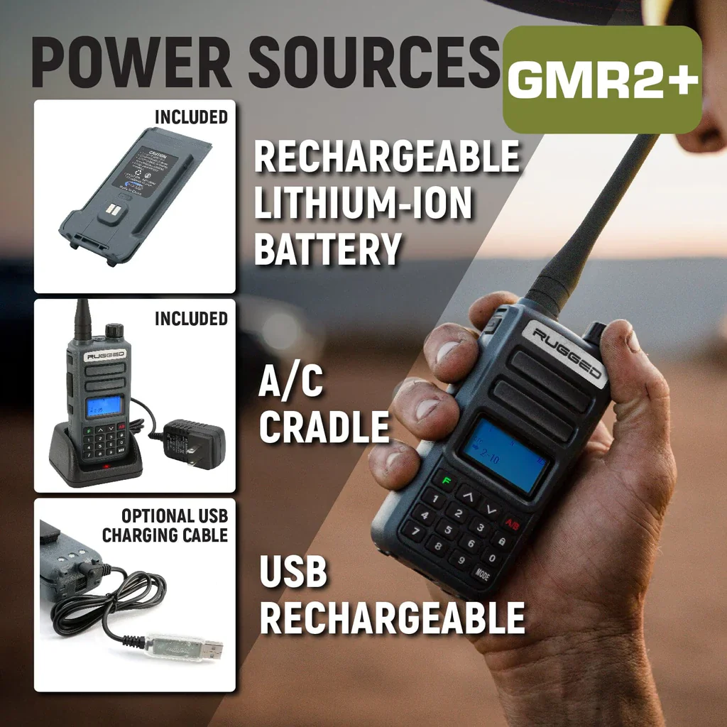 Rugged GMR2 GMRS/FRS with Hand Mic - Image 14