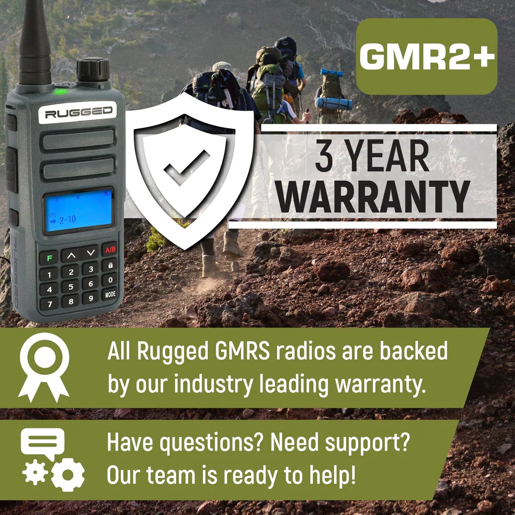 Rugged GMR2 GMRS/FRS with Hand Mic - Image 15
