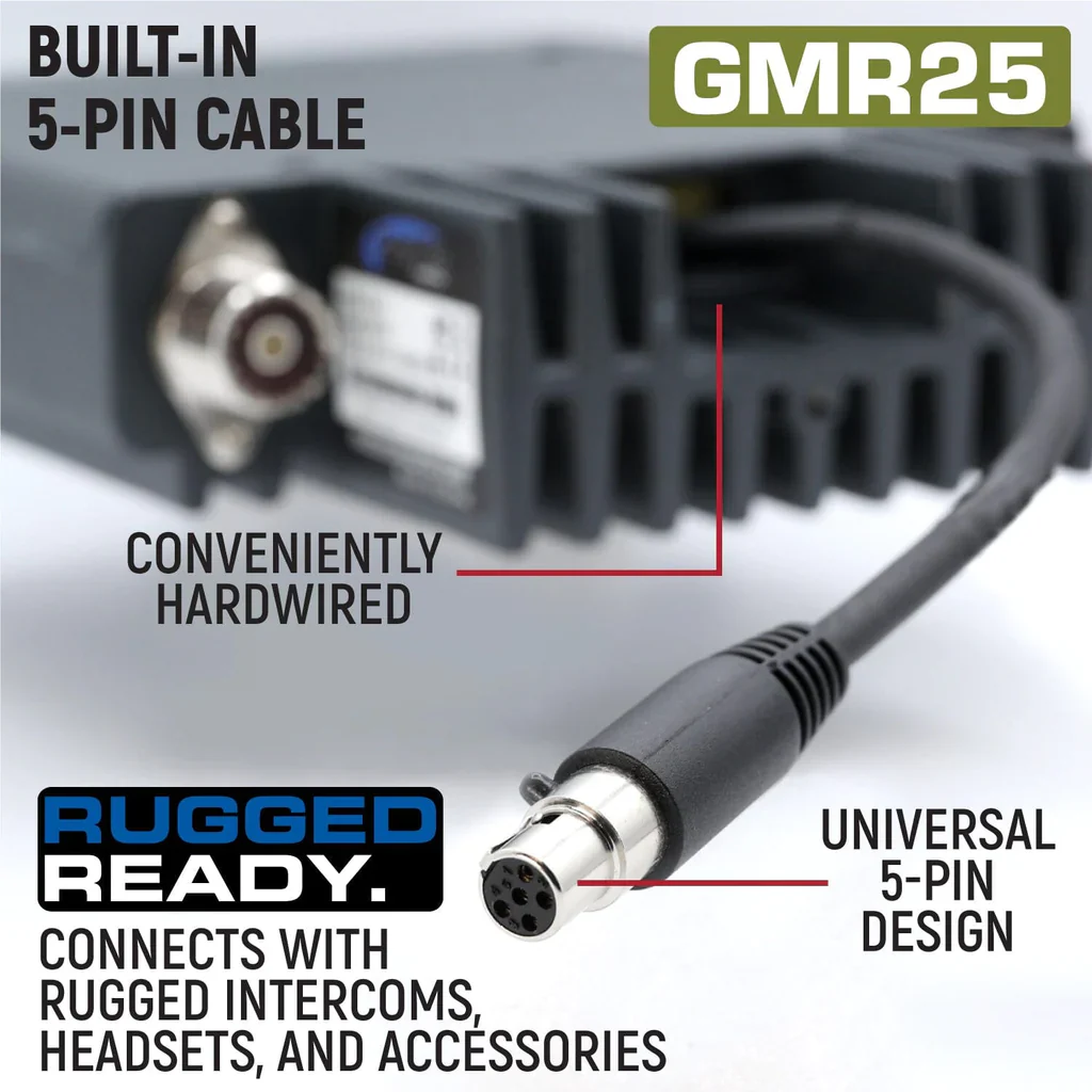 GMR25 Waterproof GMRS Band Mobile Radio Kit - Image 5